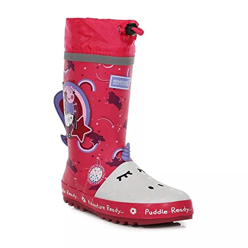 Regatta Childrens/Kids Unicorn Peppa Pig Wellington Boots (4.5 UK Child) (Winterberry)