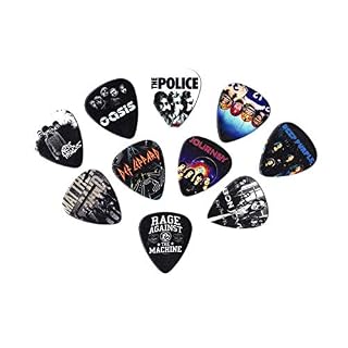 Rock Bands Vol 4 Lot de 10 médiators pour guitare - Les Beatles, Paul McCartney, John Lennon, RIngo Starr, George Harrison