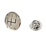 Beinhaltet: Revers Pin Manuelle Car Racing 6 Speed Shift Knob Übertragung Anstecknadel Tack Krawatte