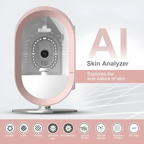 Urządzenie do badania skóry twarzy 3D Analizator wilgotności skóry Analizator skanera twarzy Analizator skóry, narzędzie diagnostyczne twarzy o wysokiej rozdzielczości(A)