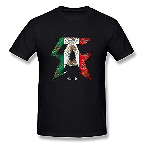 Mary Lee Men's Canelo Alvarez Boxing Logo T Shirt Black
