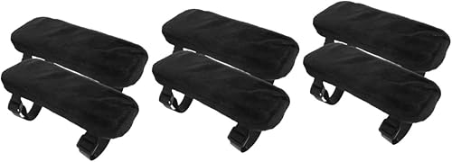 TEHAUX 6 almohadillas para reposabrazos de asiento, transpirable, codo, cubo de pañales de laboratorio secreto, cojín flexible para reposabrazos