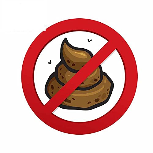 13cm x 12,9 cm para No prohibir mierda señal ventana etiqueta fina vinilo coche pegatina