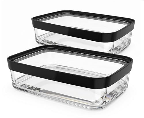 Kit 2 Potes Herméticos para Frios, Presunto e Queijo, 1100 ml, Conjunto com 2 Unidades