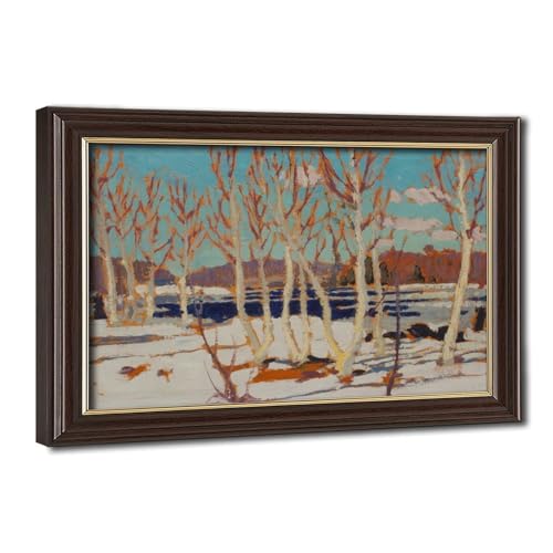 Avril dans le parc algonquin Tom Thomson cadre suspendu pour mur vide triste