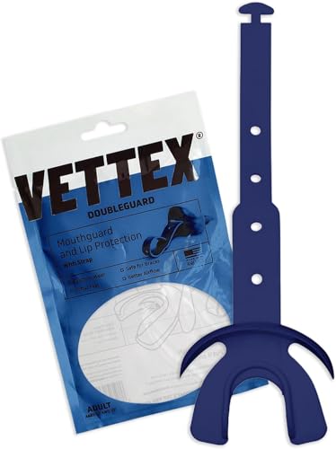 Vettex DoubleGuard Mouth Guard with Lip Protection, Navy