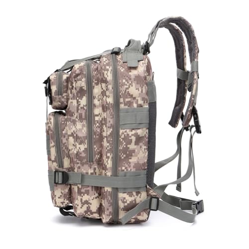 GUJOIN Mochila De Pesca De 20 Litros Impermeable De Nailon Duradera,Mochila Deportiva Táctica Militar Al Aire Libre Mochilas De Senderismo Casual (ACU) - imagen 5