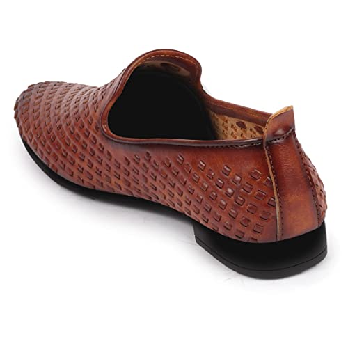 FAUSTO Men's Ethnic Jutis and Mojaris for Occasions|Ethnic|Wedding|Party|Fashion|Outdoor|Lightweight|Shoes with PU Sole