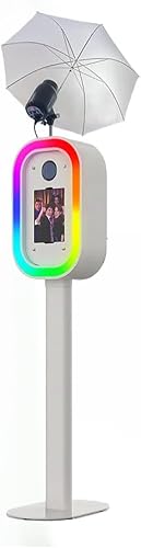 DLSR Photo Booth Compatible with iPad Photo Booth for 10.2"-13" with RGB Light and Flashlight Shell Stand Selfie Photobooth Machine
