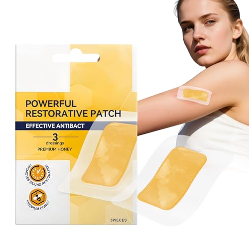 Wound Dressing – Manuka Honey Gauze 7.5x4.5cm | Wound Care Patch Sterile Healing Bandage | Gentle Protective Medical Dressing for Cuts Burns and Post- Skin Recovery