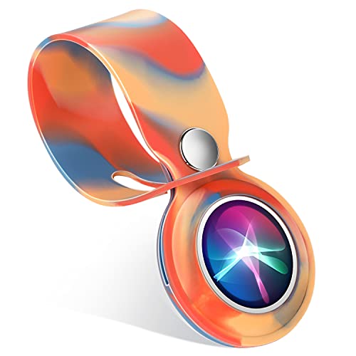 Benazcap 液体シリコン保護ケース エアタグファインダーペットファインダー電話ファインダーに対応 エアタグ2021用傷防止保護ケース - オレンジ