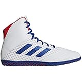 adidas Mat Wizard 4, White/Royal/Red, 4