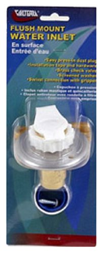 Image of Valterra Products, Inc. A01-0172VP Metal Aluminum Finish Carded Recessed Water Inlet