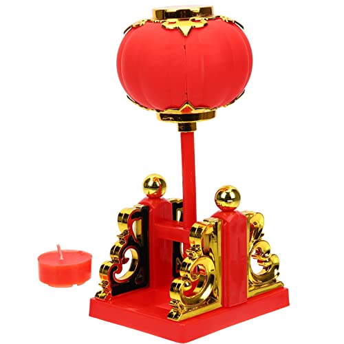 OSALADI Lantern Candle Lamp Holder Chinese Altar Flower Lamp Vintage Candle Lamps Chinese Buddha Candle Monomer Holder Chinese Candle Light Flower Candle Candlestick Old Fashioned Soy Wax