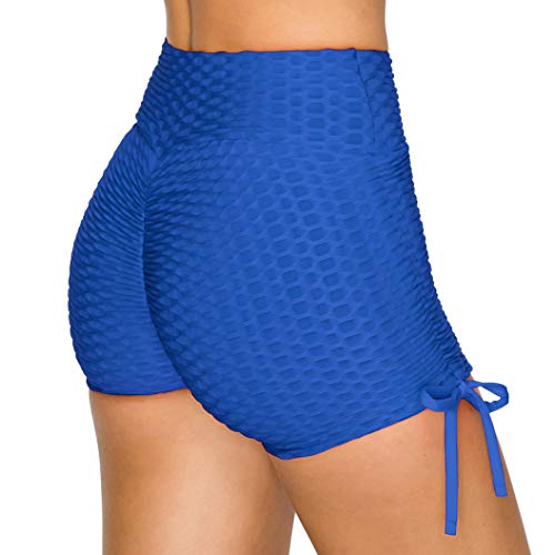 Image of ALWAYS Women's Honeycomb Compression Shorts - High Waist Slimming Butt Lift Textured Workout Shorts