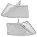 Driver and Passenger Inside Interior Chrome Door Handle Replacement for Ford SUV Pickup Truck D3TZ1022600A D3TZ1022601A