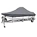 17-2 5FT Couverture de Bateau imperméable Marine Grade 210D Trailerable V-Hull Pêche Ski Ski UV Couverture d'amarrage du Bateau Protecteur Nbxyteaus (Couleur : 883x550cm 21-23ft)