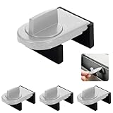 FEIHS 4 Piezas Cerradura de Ventana Corredera, para Puertas y Ventanas Correderas (Plateado)