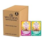 Wellness Kitten Wet Cat Food Variety Pack 8 Pouches