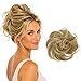PRETTYSHOP Scrunchie Bun Up Do Hair piece Hair Ribbon Ponytail Extensions Wavy Curly or Messy Various Colors (blonde 25)