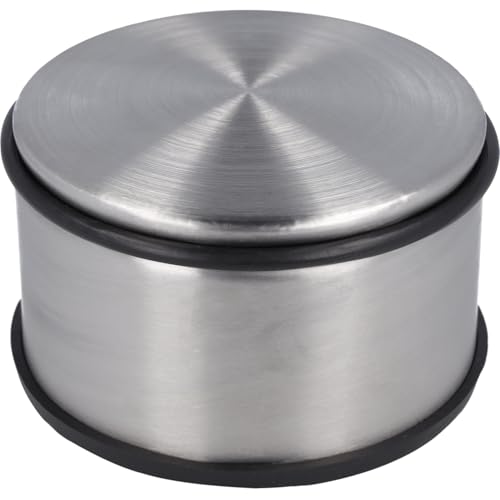 Westcott Butée de porte en acier inoxydable | Ronde d'un poids propre de 1,8 kg | ⌀ 11 cm, hauteur 7 cm | E-19006 00