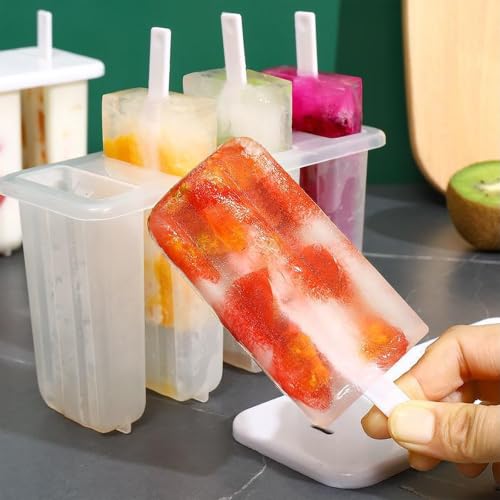 Molde para helados reutilizable que evita roturas con palitos de madera 8
