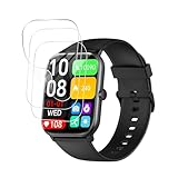 For HOIBAI スマートウォッチ 1.9インチ大画面 フィルム 保護フィルム【2025年業界最新傑作】 高い透明度 反射低減 高感度です 指紋防止 柔軟液晶保護フィルム【3枚入り】