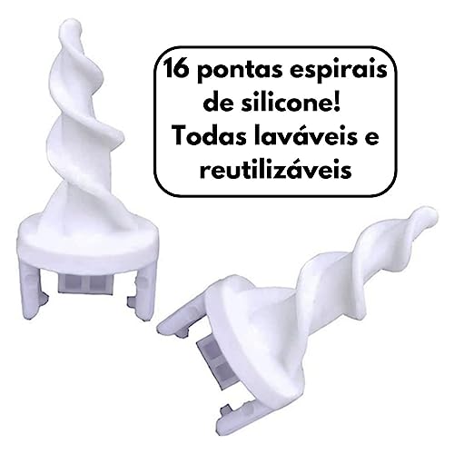 Limpador Espiral de Ouvido cotonete Inteligente Removedor de Cera Limpeza Fácil