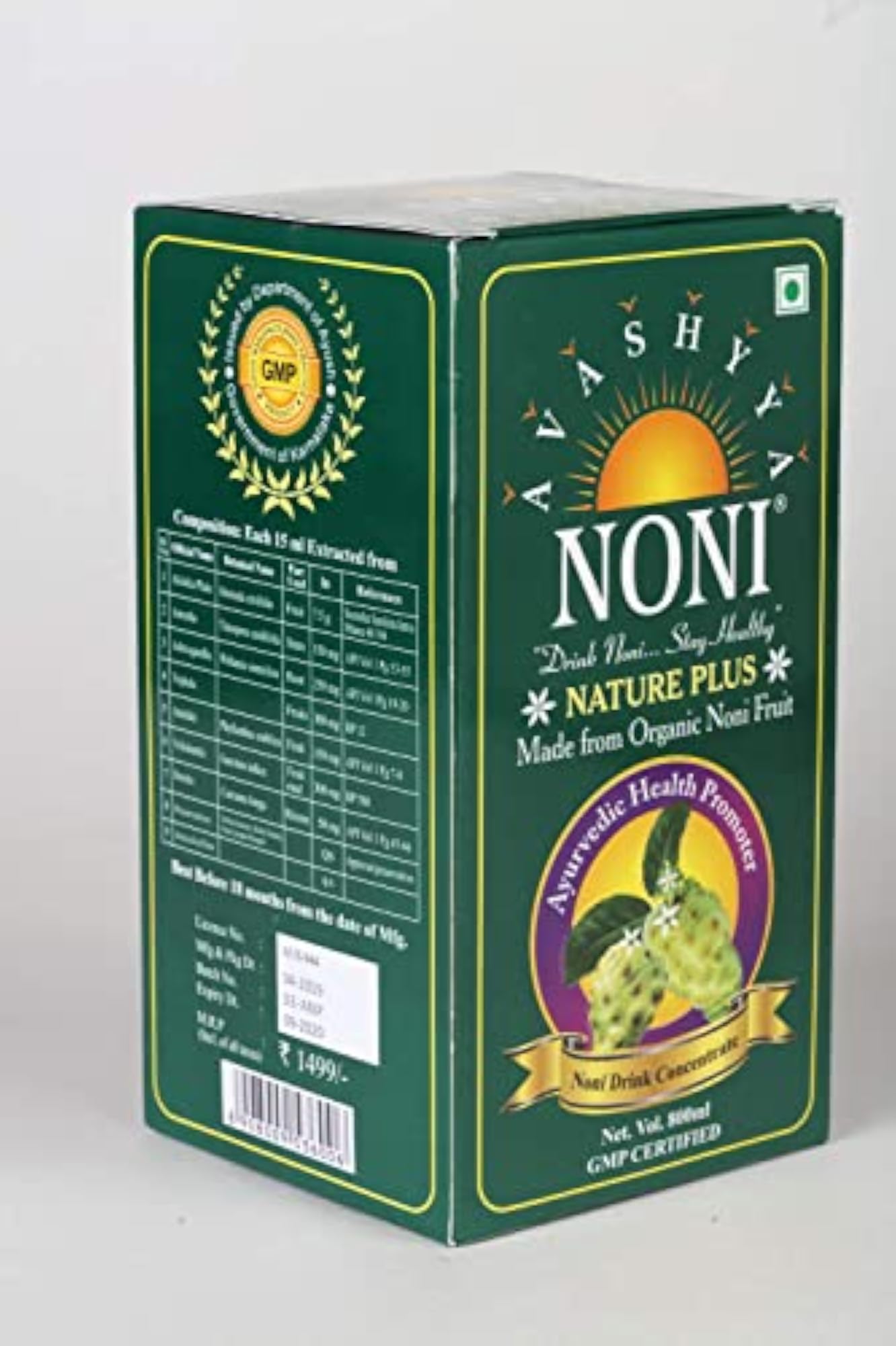 Noni Nature Plus Juice, 800ml Health Tonic