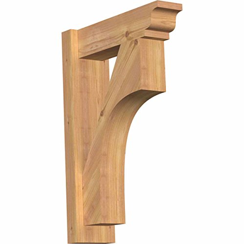 5 1/2"W x 18"D x 26"H Westlake Smooth Traditional Outlooker, Western Red Cedar