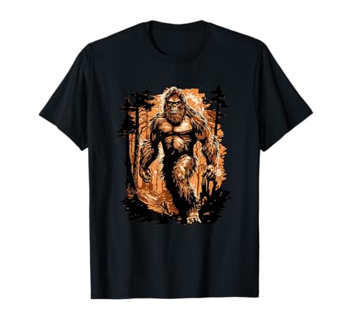 Angry Bigfoot in Woods Awesome Forest Sasquatch Mean Hairy T-Shirt