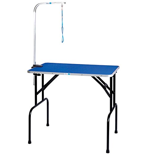 Master Equipment Grooming Table w/36In Grooming Arm, 36x24In Blue