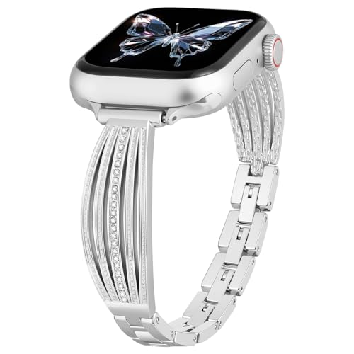 AIRSPO Slim Bracelet Band Compatible with Apple Watch Bands for Women