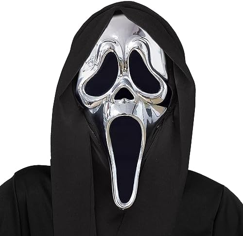 Fun World Ghost Face Chrome Adult Mask