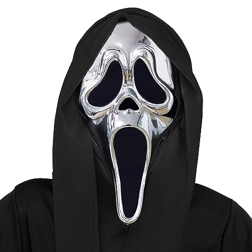 Fun World Ghost Face Chrome Adult Mask