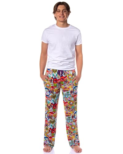 The Simpsons Lounge Pants Men's Krusty Clown Inspired Design Adult Sleep Pajamas2