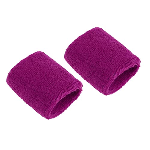 myaddiction Sports Basketball Badminton Uni Cotton Sweatbands Wristbands Dark Purple Sporting Goods | Outdoor Sports | Skateboarding & Longboarding | Clothing, Shoes & Accessories | Protective Gear