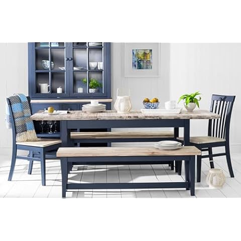 Statement Furniture Florence Extending Dining Table with Acacia Wood Top Cover