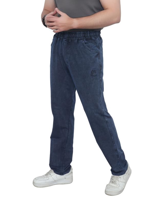 Image of Men's Premium Cotton Blend Trouser | Soft Breathable Casual Pants for Men | Regular Fit Stylish Lower for Office, Travel