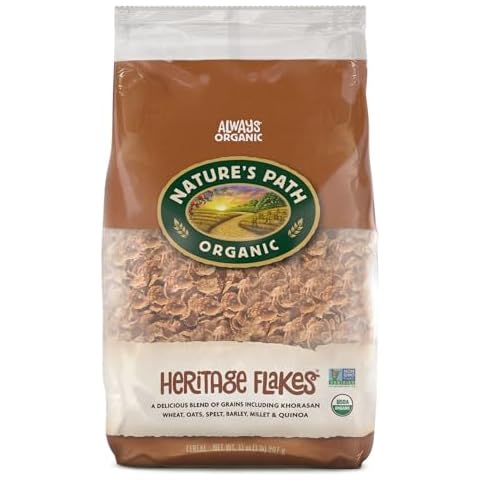 Nature's Path Organic Heritage Flakes® Cereal, 32 oz (Pack of 6), Non-GMO, Earth Friendly Packaging Cover