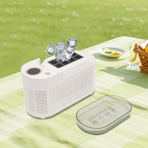 Wawuwao Ice Maker Machine, 120W 12V Mini Countertop Ice Maker, Portable Compact Ice Machine for Home, Car & Travel