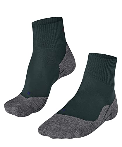 FALKE Herren Wandersocken TK5 Wander Cool Short M SSO Lyocell antiblasen dünn 1 Paar, Grün (Holly 7385), 39-41