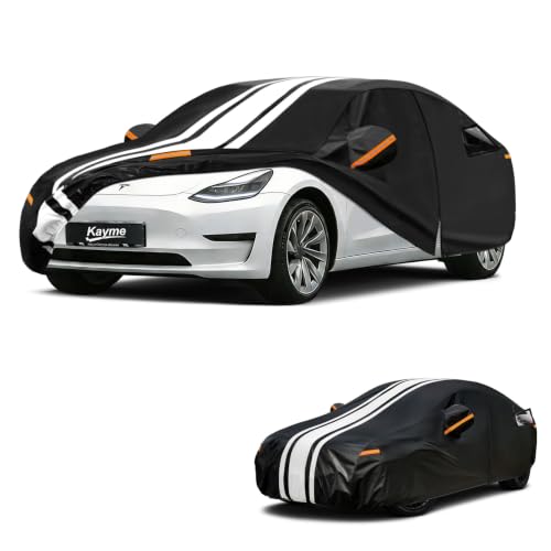 Image of Kayme Heavy Duty Car Cover Custom Fit for Tesla Model 3 (2017-2026)