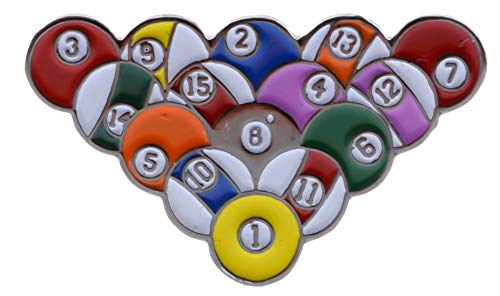 Sujak Military Items Billiards Pool Triangle 8 Ball Rack Hat or Lapel Pin PPM