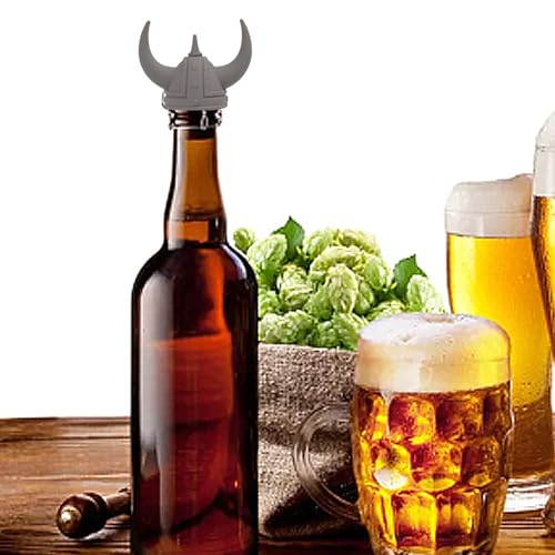 2PCS Viking Helmet Wine Stoppers Silicone Wine Bottle Stoppers Cute Kitchen Accessories Wine Accessories For Wine Lovers Medieval Decor Wine Gifts by Hobrad - Image 3