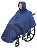Waterproof wheelchair mac cape poncho with hood