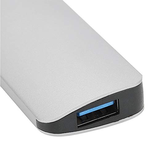 Adaptador HDMI resistente ao desgaste, hub tipo C, carregamento PD Tipo D para celular, teclado, con