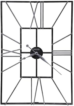 Howard Miller Krakow Wall Clock II 549-423   Oversized Wrought-Iron with Quartz Movement