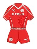  Fortuna Düsseldorf Fanmagnet - Kühlschrankmagnet in Trikotform