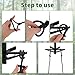 Climbing Stick Aider for Hunting, Non-Slip Single Step Aider Rope Ladder with Reflective Tape 3000lbs Load Capacity Lightweight for Tree Stand, Climbing Stick, Step Ring